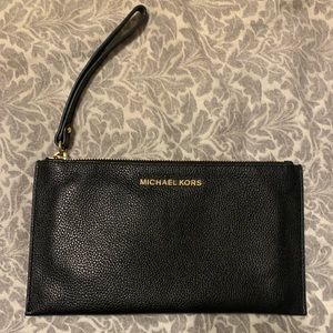 Michael Kors Black Wristlet